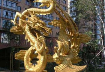 園林龍鳳銅雕廠家 青銅工藝品銅雕