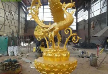 別墅龍鳳銅雕廠家 公園工藝品銅雕