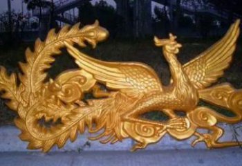街頭龍鳳銅雕廠家 城市工藝品銅雕