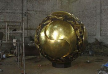 紫銅圓球銅雕廠家 仿古工藝品銅雕