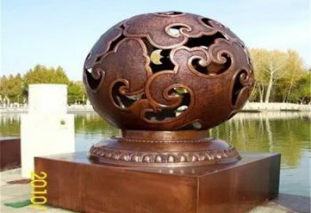 公園圓球銅雕廠家 街頭工藝品銅雕