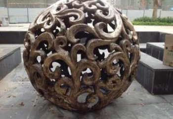 仿古圓球銅雕廠家 彩繪工藝品銅雕