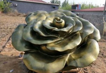 黃銅玫瑰花銅雕廠家 仿古工藝品花朵銅雕