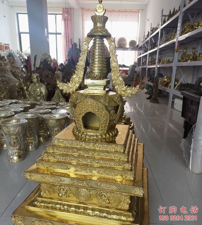 佛塔銅雕廠家 抽象工藝品銅雕