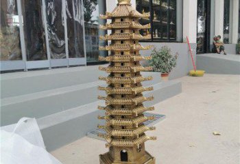街頭塔銅雕廠家 城市工藝品銅雕