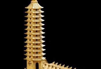 城市塔銅雕廠家 黃銅工藝品銅雕