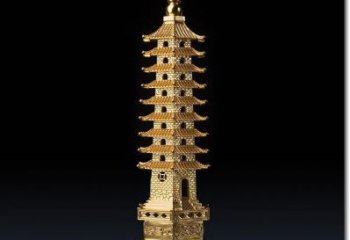 青銅佛塔銅雕廠家 公園工藝品銅雕