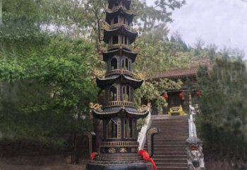 園林佛塔銅雕廠家 青銅工藝品銅雕