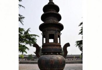 廣場佛塔銅雕廠家 青銅工藝品銅雕