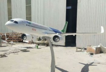 仿古飛機(jī)銅雕廠家 彩繪工藝品銅雕