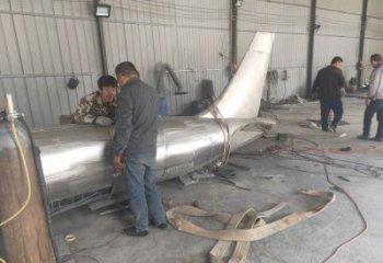 飛機(jī)銅雕廠家 抽象工藝品銅雕