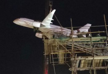 公園飛機(jī)銅雕廠家 街頭工藝品銅雕