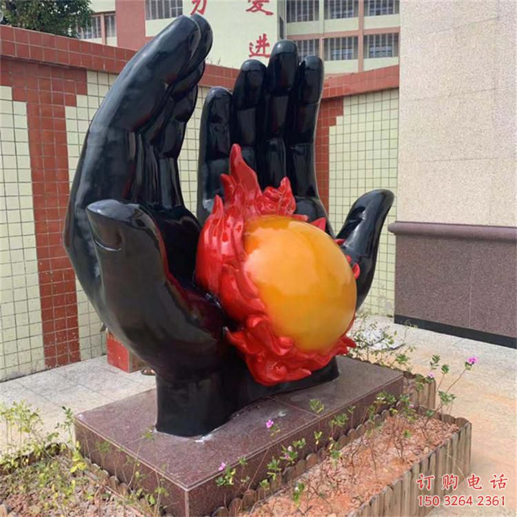別墅手掌銅雕廠(chǎng)家 公園工藝品銅雕