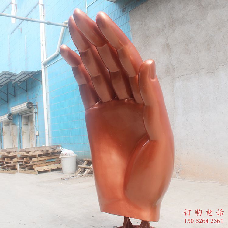 黃銅手掌銅雕廠家 仿古工藝品銅雕
