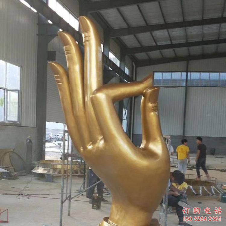 手掌銅雕廠家 抽象工藝品銅雕