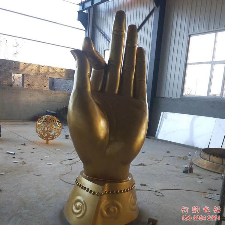 廣場手掌銅雕 青銅工藝品銅雕廠家