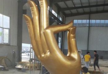 手掌銅雕廠家 抽象工藝品銅雕