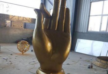 廣場手掌銅雕 青銅工藝品銅雕廠家