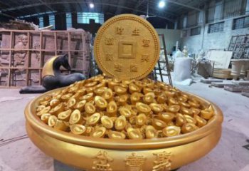 廣場聚寶盆銅雕廠家 青銅工藝品銅雕