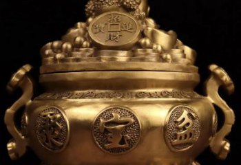 聚寶盆銅雕廠家 抽象工藝品銅雕