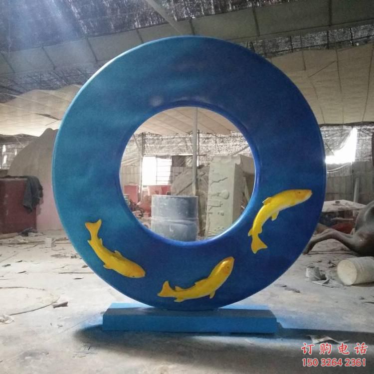 廣場(chǎng)圈圈銅雕廠家 青銅工藝品銅雕