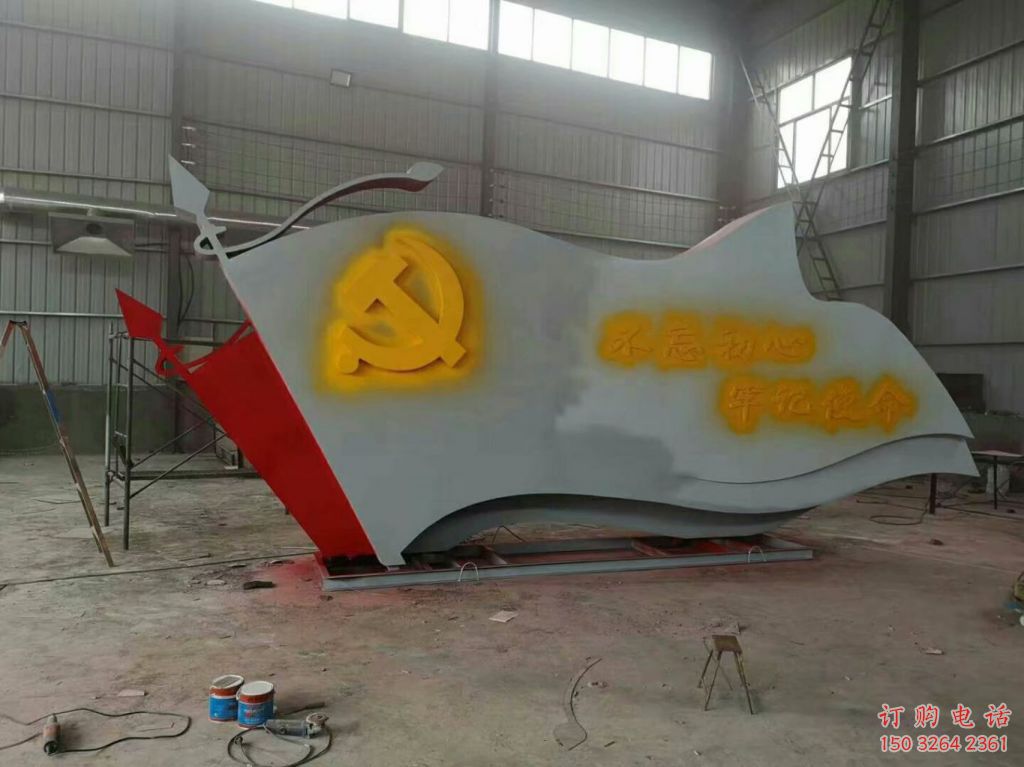紫銅黨旗銅雕廠(chǎng)家 仿古工藝品銅雕
