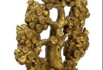 廣場(chǎng)搖錢樹銅雕廠家 青銅工藝品銅雕