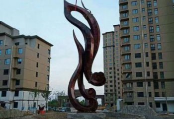 抽象楓葉銅雕廠家 辦公室工藝品銅雕
