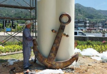 船舵銅雕廠家 抽象工藝品銅雕