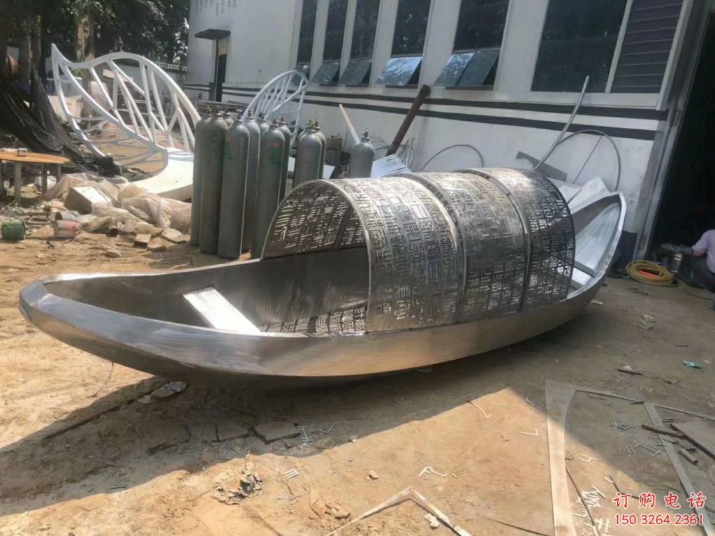 仿古輪船銅雕廠家 彩繪工藝品銅雕