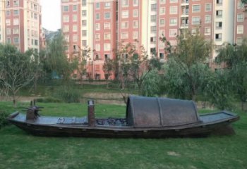 公園帆船銅雕廠家 街頭工藝品銅雕