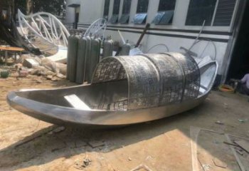 仿古輪船銅雕廠家 彩繪工藝品銅雕
