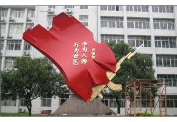 黃銅紅旗銅雕廠家 仿古工藝品銅雕