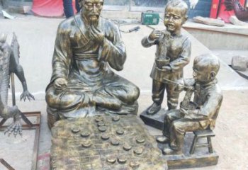 象棋銅雕廠家 抽象工藝品銅雕