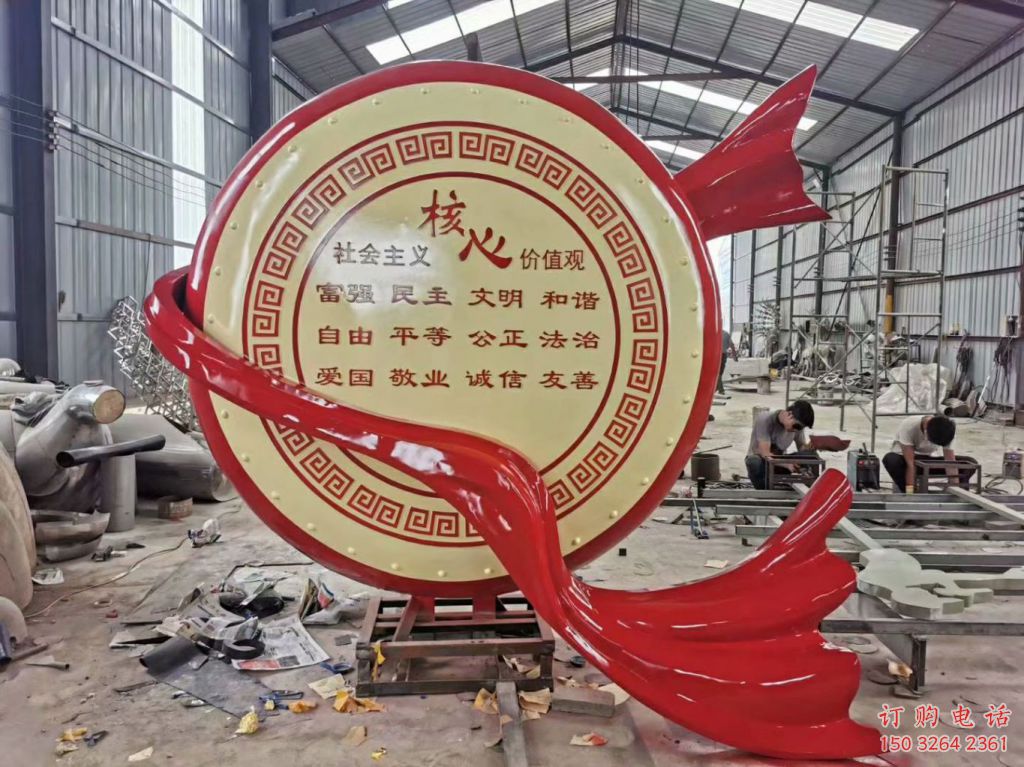 彩繪鼓銅雕廠家 仿古工藝品銅雕