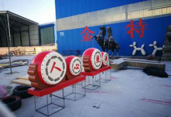 公園鼓銅雕廠家 街頭工藝品銅雕