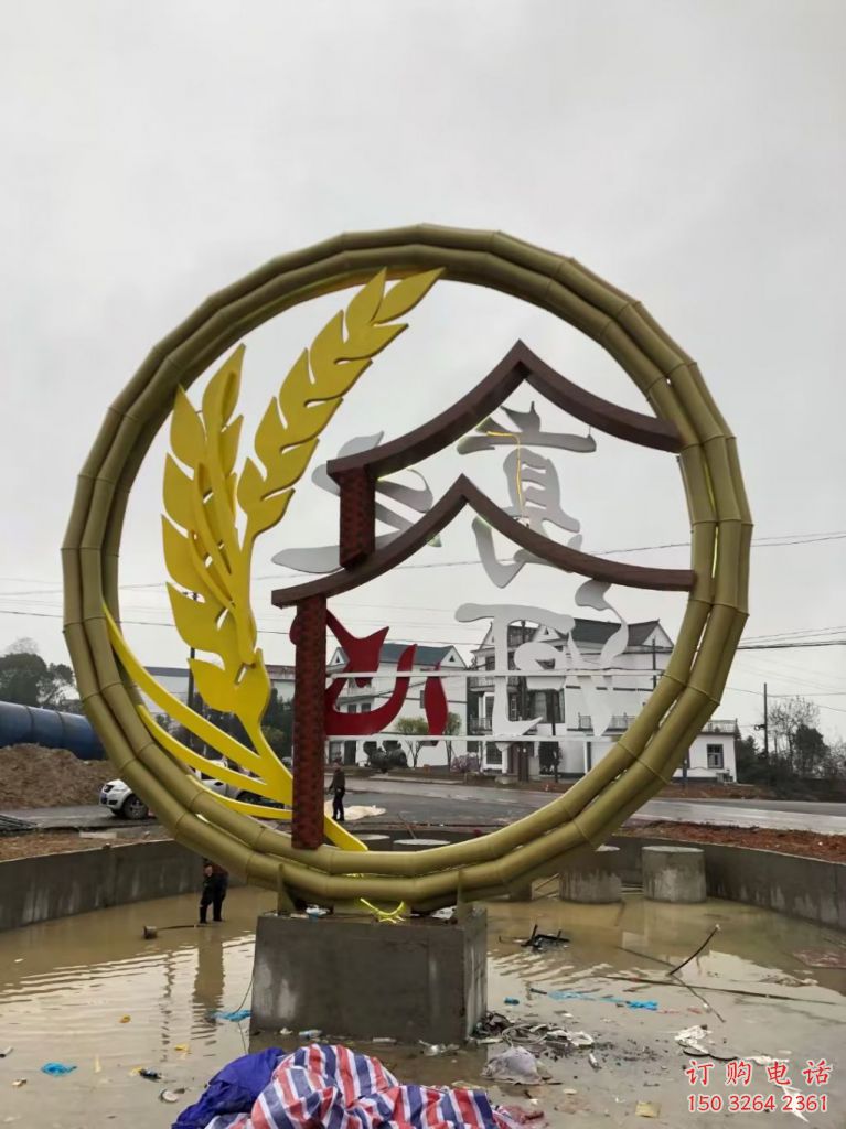 廣場(chǎng)稻谷銅雕 青銅工藝品銅雕廠家