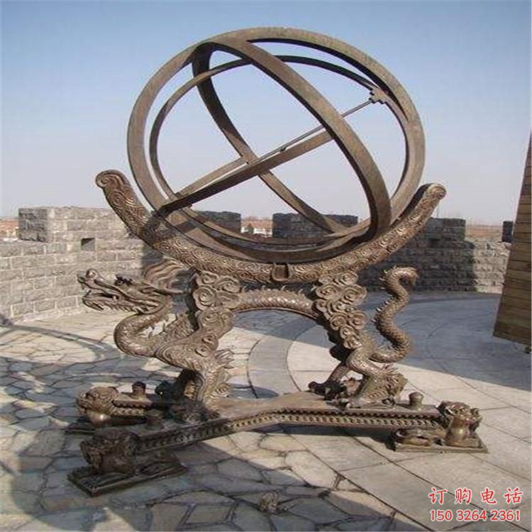 廣場(chǎng)地動(dòng)儀銅雕廠家 青銅工藝品銅雕
