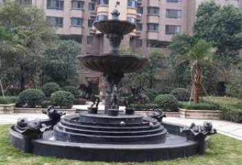 紫銅音樂噴泉銅雕廠家 仿古工藝品銅雕