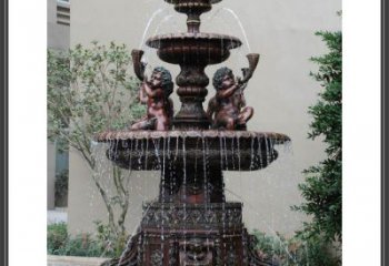 音樂噴泉銅雕廠家 抽象工藝品銅雕
