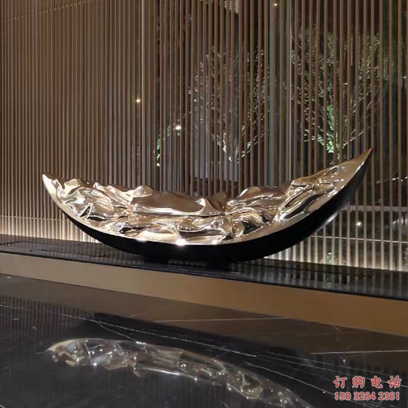 抽象花瓣銅雕廠家 辦公室工藝品銅雕