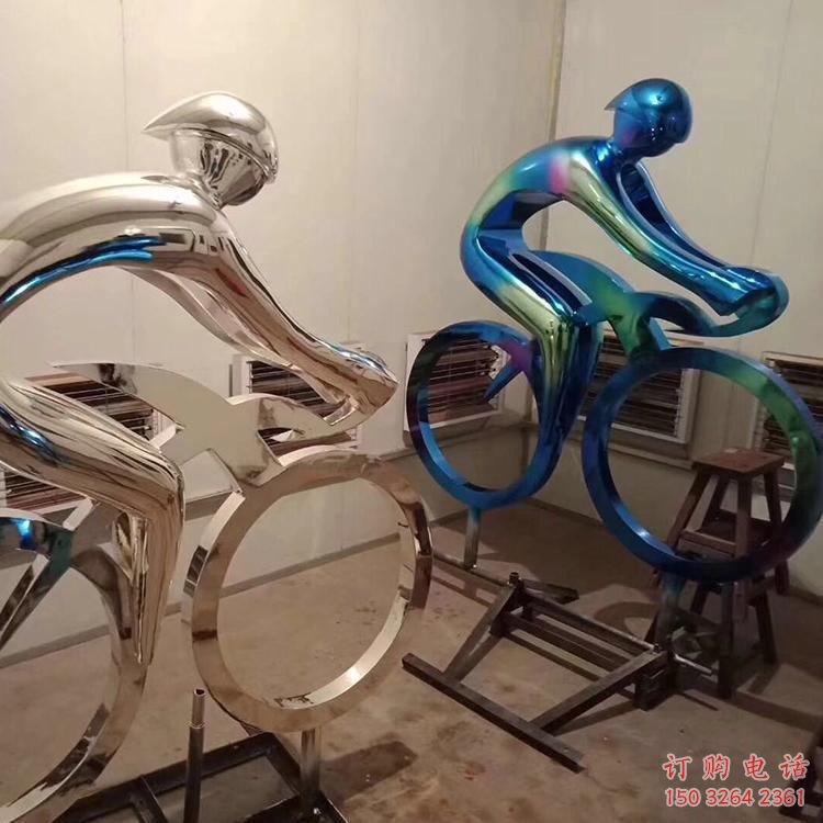 街頭自行車銅雕廠家 城市工藝品銅雕