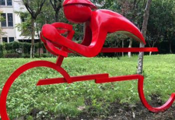 自行車銅雕廠家 抽象工藝品銅雕