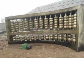 紫銅算盤銅雕廠家 仿古工藝品銅雕
