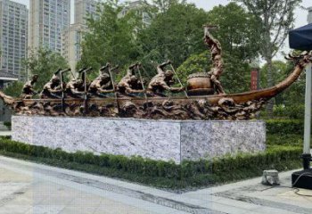 龍舟銅雕廠家 抽象工藝品銅雕