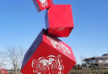 抽象正方形銅雕廠家 辦公室工藝品銅雕