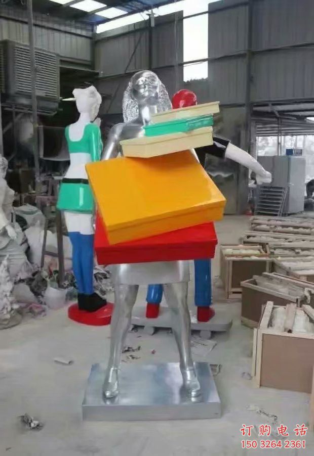 彩繪背包銅雕廠家 仿古工藝品銅雕