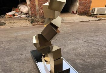 紫銅方塊銅雕廠家 仿古工藝品銅雕