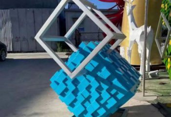 方塊銅雕廠家 抽象工藝品銅雕