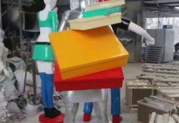 彩繪背包銅雕廠家 仿古工藝品銅雕